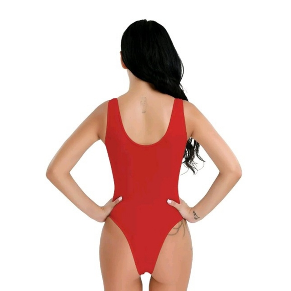 🆕 Women High Cut Bodysuit Leotard Purple Pink Red One Size - Picture 10 of 16